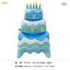Balões de Folha de Alumínio em Formato de Bolo de Aniversário Decoração para Festa de Aniversário de Bebê Adereços Venda Direta da Fábrica