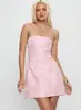 Vestido Europeo y Americano Transfronterizo para Mujer de Amazon, Vestido Corto Ajustado sin Tirantes con Lazos, Vestido Floral de Estilo Nicho