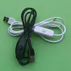 501 Cable de Interruptor Cable de Alimentación USB Lámpara Genial Luz Nocturna LED Lámpara para Plantas Lámpara de Atardecer Cable de Conexión con Interruptor de Botón