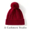 Sombrero Popular de Cachemira para Otoño e Invierno Moda Femenina Bola de Pelo de Zorro Sombrero de Lana Cálido Gorra con Protección para los Oídos Amazon
