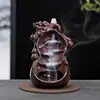 Incensário de Refluxo Artesanato Cerâmico Popular Buda Incenso Sândalo Montanha Alta e Água Corrente Decoração de Incenso para Casa e Escritório