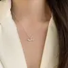 Collar de Perro Salchicha Dulce y Genial para Mujer, Sencillo y a la Moda, Estilo Coreano Versátil, Cadena Única para Clavícula, Estilo Ins, Cadena Ligera de Lujo para el Cuello