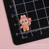 Mini Lindo Dibujo Animado Labubu Resina Brillante Accesorios Pegamento Cremoso DIY Funda de Teléfono Móvil Llavero Accesorios para el Cabello Material