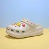 Zapatos de Agujeros con Suela Gruesa de Hamburguesa de Dibujos Animados para Mujer, Ropa de Exterior de Verano, Playa, EVA, Aumento de Altura, Antideslizantes, Sensación de Caca