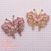 F60625 Joyería Estilo Antiguo DIY Cobre Hecho a Mano Bicolor Punto Pastel Esmeralda Pasador para el Cabello Corona para el Cabello Material Accesorios 50*52mm
