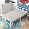 Cama individual plegable para uso doméstico, Cama simple para siestas para adultos, Cama para siestas de oficina, Cama de madera con tablero duro económica