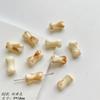 Huhu de Leche Perro Cerámico Lindo Hueso de Perro Agujero Recto Cuentas Sueltas Cuentas DIY Cuentas DIY Material para Collar Pulsera Hecha a Mano