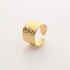 Anillos Transfronterizos Europeos y Americanos con un Toque Exclusivo de Gama Alta, Anillos Huecos Exagerados de Acero Inoxidable Chapado en Oro Estilo Ins, Joyería al por Mayor