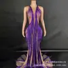 Novo Vestido Longo Sexy Sem Mangas com Franjas e Cauda, Adequado para Banquetes e Festas, Vestido Longo de Renda Transparente para Apresentações e Eventos