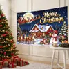Tela de Fondo Navideña Exclusiva de Venta Caliente Transfronteriza Decoración Fotográfica de Venta Caliente Tela para Colgar Fuente de Escenario para Fiestas