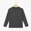 Directamente de la fábrica de ropa de origen: Colección de otoño de capas base para mujer gruesas, a rayas, cálidas, de manga larga, talla grande, disponibles para personalización en lotes pequeños