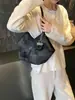 Bolso Cubo de Tote Casual Coreano de Nicho para Mujer, Bolso de Hombro Nuevo de Gran Capacidad, Bolso Vintage para Debajo del Brazo