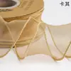 Zhuocai Embalagem de Flores Frescas Fita Colorida Cauda de Peixe Ondulada Fita de Gaze Fita de Presente Estilo Coreano Decoração com Bainha Laço para Buquê