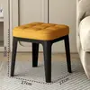 Banqueta baixa empilhável sobressalente banqueta quadrada pequena banqueta quadrada grossa simples luxo sala de estar banqueta quadrada grossa macia saco macio moderno leve