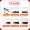 Conector de manguera de metal recubierto de plástico Jingsheng DPJ GB, conector de caja de extremo de diente externo con rosca externa hexagonal cromada