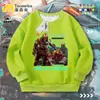 Moletom Delta Force Clothing Temático de Ação Lobo Vermelho Corrosão Rosa Dourada Gola Redonda para Homens e Crianças Manga Longa
