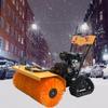 Máquina barredora de nieve manual de 15 caballos de fuerza, venta al por mayor de fábrica, máquina barredora de nieve para calles, escuelas y carreteras, máquina barredora de nieve pequeña a gasolina.