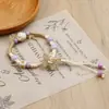 Jingdezhen Pulsera de Cerámica al por Mayor Pequeña Fresca Dulce Artesanía Pesada Cuerda Trenzada Estrella Pulsera de Nicho Joyería Pulsera al por Mayor