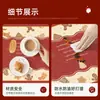Nuevo Mantel de Silicona con Ambiente Festivo, Impermeable, Resistente al Aceite, No Requiere Lavado, Mantel para Mesa de Navidad y Año Nuevo, Mantel para Mesa de Café, Mantel Protector