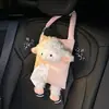 Caja de pañuelos para coche linda oveja pequeña bolsa de pañuelos colgante multifuncional para coche, popular juguete de peluche caja de pañuelos para coche