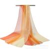 Lenço de Seda com Cor Degradê Lenço Feminino Georgette Cor de Transição Lenço de Gaze Treinamento Corporal Dança Quadrada Lenço de Seda