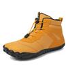 Botas de Neve de Cinco Dedos para Exterior Outono e Inverno Masculinas e Femininas Casais Sapatos de Algodão Botas de Algodão Espessadas com Forro de Lã Botas de Algodão de Cano Alto Conjunto