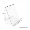 En stock Transfronterizo Acrílico Transparente Soporte para Libros Estante de Almacenamiento Oblicuo Álbum de Fotos Estante de Exhibición de Escritorio Estantería Soporte para Libros