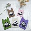 2024 Bolsa de Mão Mini de Tricô Guofeng Panda Bolsa de Celular Fashion Guofeng Bolsa de Ombro Bolsa Casual Versátil