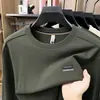 Sudaderas de cuello redondo y manga larga para otoño e invierno, camisetas de moda y tendencia, capas base para hombre, tops versátiles, venta directa de fábrica, en stock