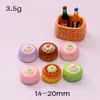 Juguete de Comida Realista Japonés Pan Pegamento de Crema DIY Accesorios Arcade Regalo de Moda Pastel de Fresa Rosa Dibujos Animados