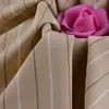 Tela elástica de poliéster 3.6*3.7cm a rayas, tela tejida teñida en hilo 220g a rayas, tela para traje casual