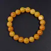 Pulsera de Cuentas de Cera de Abeja Youjia Jewelry Elástica Simple de Color Sólido Moda Transfronteriza Pulsera de Círculo Único Stock Listo Venta al por Mayor