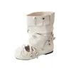 Sandalias de Ballet Francés Dual-Wear para Mujer, Nuevas de Verano-Otoño 2026 Botines Cortos Desmontables con Aumento Interno de Altura, Zapatos Mary Jane