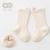 24 calcetines de invierno gruesos tridimensionales de felpa para bebés, calcetines sin hueso para niños recién nacidos, calcetines de terciopelo coreanos con orejas pequeñas