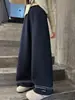 Pantalones de Forro Polar para Niñas 2026 Otoño/Invierno Niños Medianos y Grandes Pantalones Rectos de Pierna Ancha de Forro Polar de Una Pieza Pantalones Largos Engrosados Cálidos