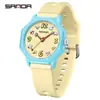 Reloj Sanda para Estudiantes, Reloj de Pulsera de Cuarzo Sencillo para Chicas de Secundaria y Preparatoria, Adecuado para Exámenes, Reloj de Gran Venta Moderno y Elegante