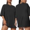 Camiseta de algodón de gran tamaño con estampado de Amazon para mujer, comercio electrónico transfronterizo
