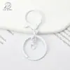 Llavero de aleación de colores con cierre de langosta, juego de tres piezas, colgante para bolso hecho a mano DIY, accesorios creativos de color macarrón, cierre de langosta