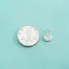 Accesorios de plata pura S999, etiqueta de texto electrochapada, colgante de auspicio, fortuna, alegría, paz, riqueza y prosperidad para pulsera y charm DIY