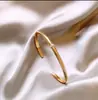 Nuevo Pulsera de Aleación de Cobre, Versión Ancha Dorada, Diseño Abierto Microincrustado Cepillado, Joyería de Moda de Lujo Ligero de Nicho Exquisita, Oro Rosa