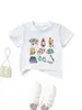 Amazon eBay Estação Independente Moda Personalidade Versátil Roupas Infantis Camping Luz Caiaque Fogueira Barraca Montanha Gola Redonda Manga Curta
