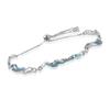 Pulsera Océano Azul para Parejas Femeninas, Estilo Dulce y Cool, Diseño de Nicho, Ola Asimétrica, Lujo Accesible, Exquisita y Versátil