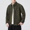 Roupas Masculinas Fengshe / Jaqueta Masculina Casual Solta Estilo Americano com Múltiplos Bolsos Retrô Japonês para Primavera e Outono