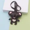 Bolsa con colgante de llavero de koala de peluche de cuero lindo, regalo para mejores amigos, accesorio de mochila y bolso escolar de nicho