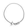 Collar de aleación neutra de estilo oscuro INS, sin género, para hombre y mujer, con elementos de empalme, cadena corta de clavícula para mujer.