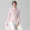 Chaqueta Deportiva Casual de Cuello Alto con Media Cremallera para Mujer de Otoño e Invierno, Top Sencillo de Negocios, Jersey de Golf, Comercio Exterior Transfronterizo