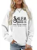 Sudadera de Otoño para Mujer Salim Estampado de Escoba Pullover Holgada Cuello Redondo Manga Larga Sudadera Casual 10