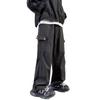 Marca de Moda Estilo Japonés Moderno Atractivo Estilo Americano de Moda High Street Vintage Forro Polar Pantalones de Trabajo Primavera y Otoño Impermeables Casuales Pantalones para Hombre Delgados