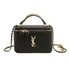 Bolso Caja Bordado con Hilo Serie Ys Lingge Ysl para Mujer 2026 Nuevo Bolso de Hombro Cruzado de Moda Pequeño Bolso Caja para Mujer