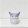 Nueva Mascota de Té de Cristal Glaseado Morado del Zodiaco Figura Adorable Adorable Accesorio de Té de Cerámica Directamente de Fábrica